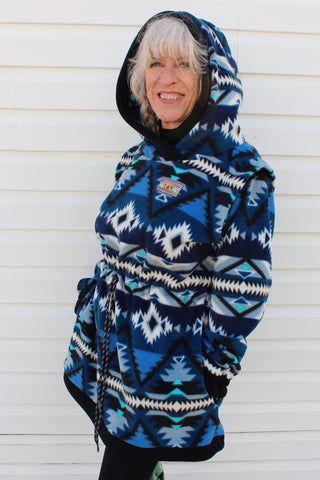 Blue Diamond Drawstring Jacket