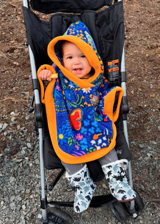 Alaska Floral Baby Poncho