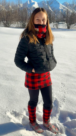 Red & Black Buffalo Plaid Butt Warmer