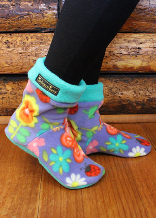 Flower Power Women's Slipper Socks