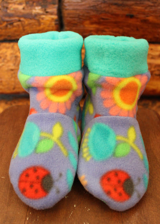 Flower Power Kid's Slipper Socks