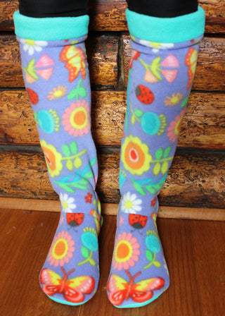 Flower Power Women's Slipper Socks