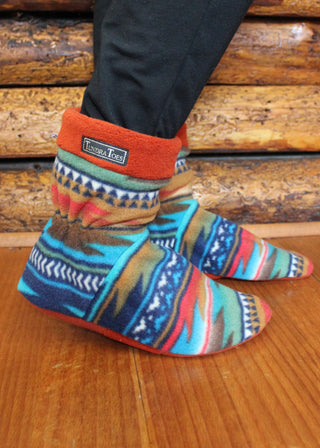 Turquoise Navajo Men's Slipper Socks