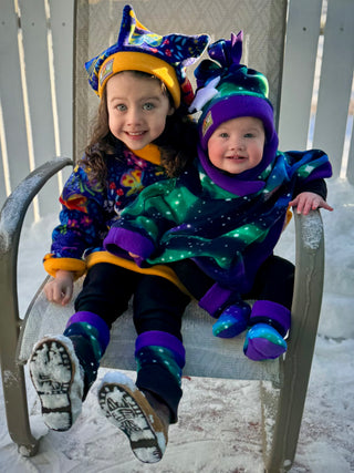 Northern Lights Ski Dangle Hat