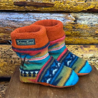 Turquoise Navajo Infant/Toddler Slipper Socks