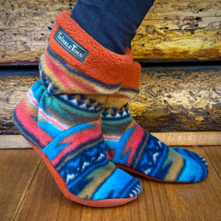 Turquoise Navajo Kid's Slipper Socks