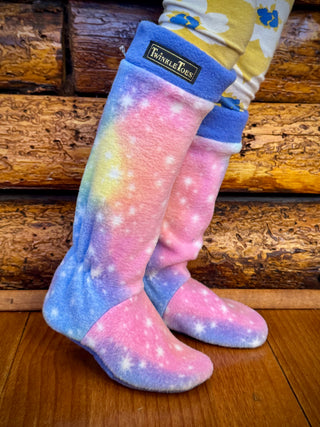 Cotton Candy Sky Kid's Slipper Socks