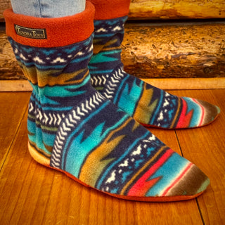 Turquoise Navajo Men's Slipper Socks
