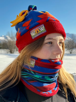 Cobalt Sunrise Ski Dangle Hat