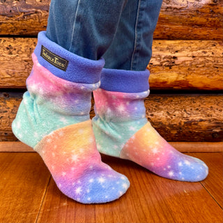 Cotton Candy Sky Women's Slipper Socks