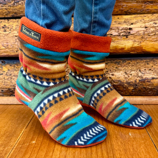 Turquoise Navajo Women's Slipper Socks