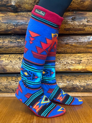 Cobalt Sunrise Women's Slipper Socks