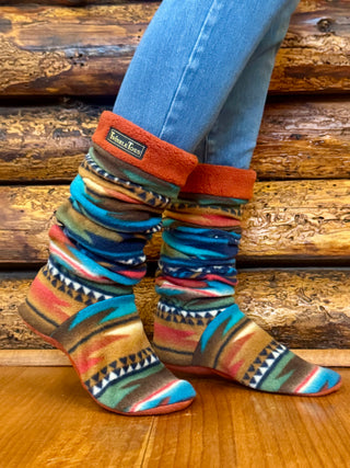 Turquoise Navajo Women's Slipper Socks