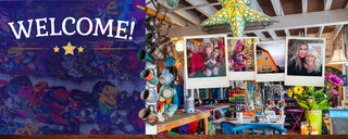 Welcome sign in a store with various items and decorations | Twinkle Toes | Palmer, AK